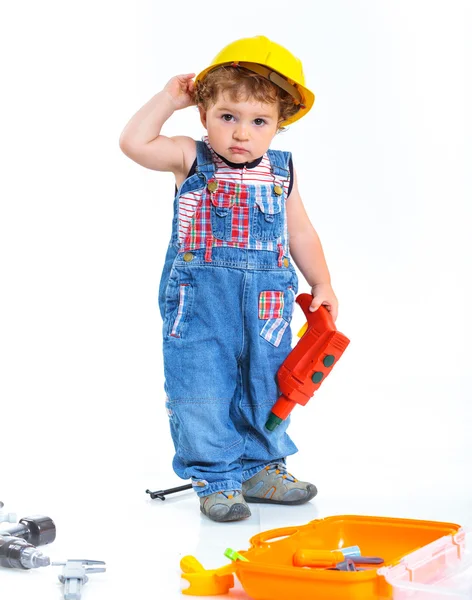 Kleiner Bauunternehmer. — Stockfoto