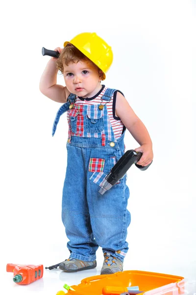 Kleiner Bauunternehmer. — Stockfoto