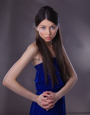 moda kız. güzel makyaj.