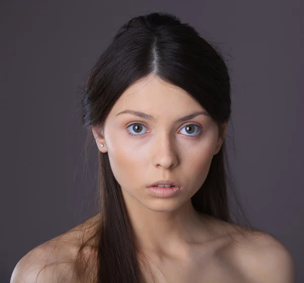 Menina da moda. Bela maquiagem . — Fotografia de Stock