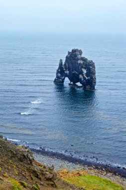 İzlandalı kırsal manzara.