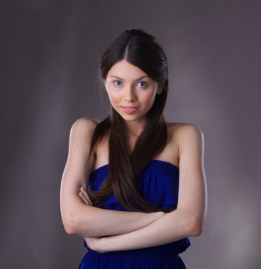 moda kız. güzel makyaj.