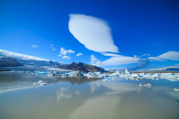 Ledovcová laguna východního Islandu — Stock fotografie