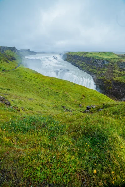 Gulfoss-金色瀑布。icaland — 图库照片