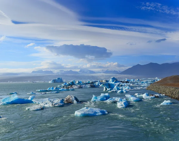 Lagoa Glaciar no leste da Islândia — Fotografia de Stock