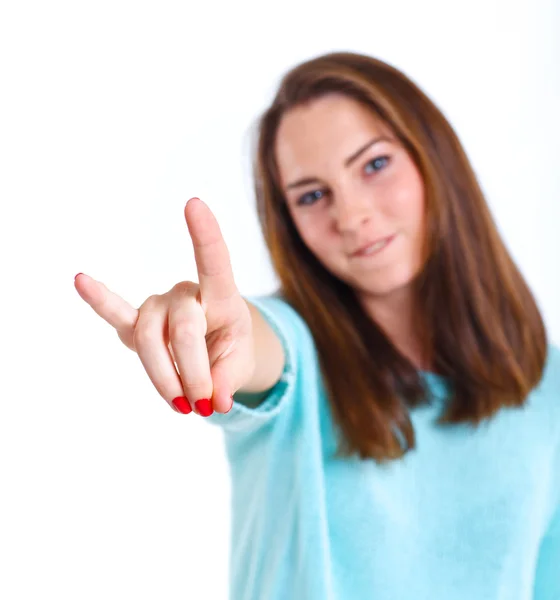 Ragazza adolescente in studio — Foto Stock