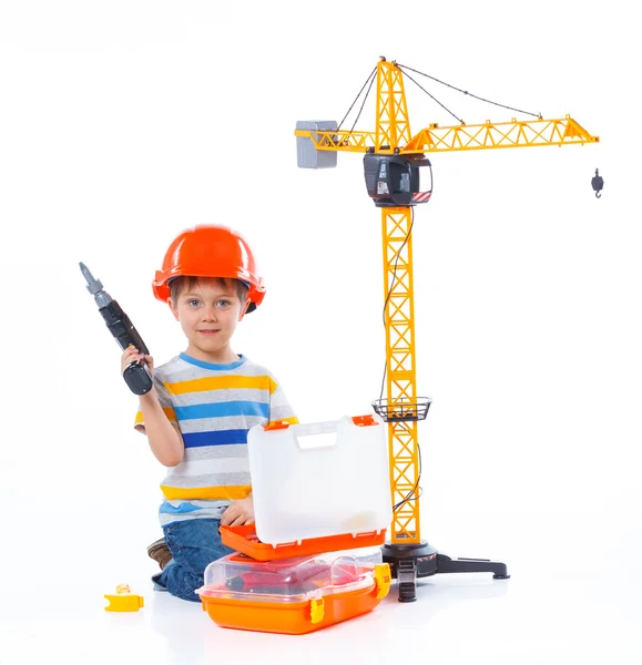 Lilla builder. — Stockfoto
