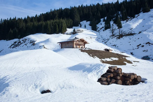 Zima w Alpach — Zdjęcie stockowe