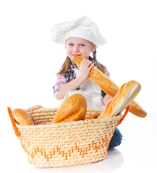 Little baker. — Stock Photo, Image