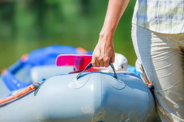 Uomo Kayak — Foto Stock