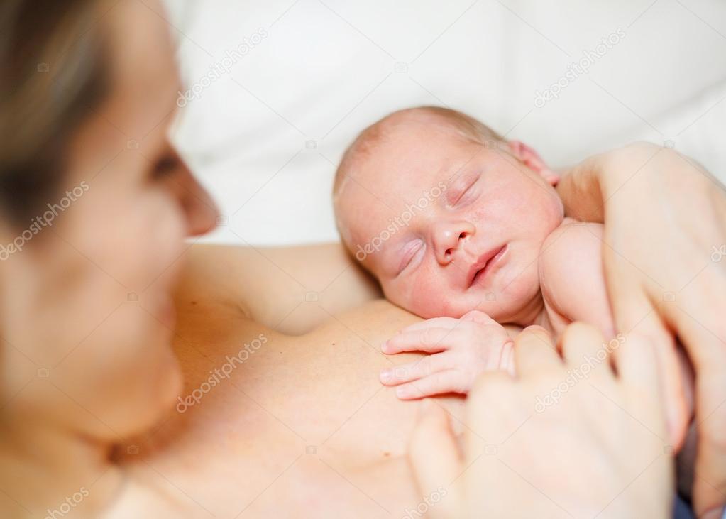 Newborn baby Aged 11 Days and mother