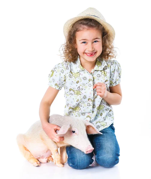 Little farmer — Stock Photo, Image