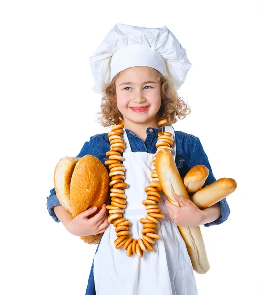 Little baker. — Stock Photo, Image