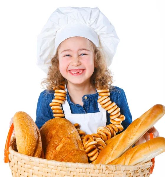 Little baker. — Stock Photo, Image