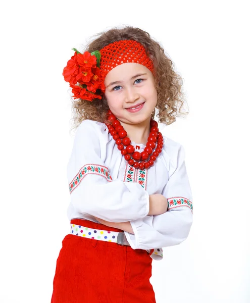 Ukrainian girl in national... — Stock Photo, Image