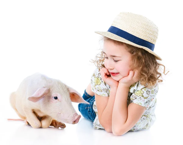 Little farmer. — Stock Photo, Image