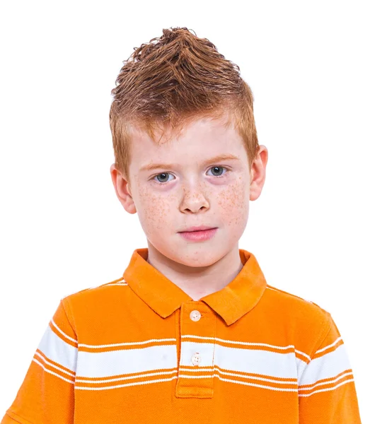 Boy with cute ducklings — Stock Photo, Image