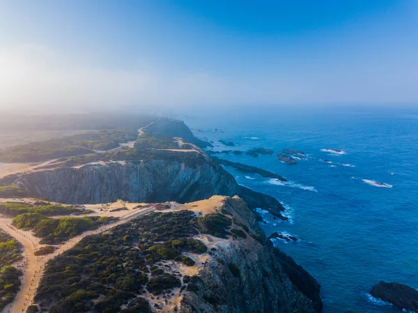 Θέα στην ακτή της Πορτογαλίας. Ακρωτήριο Ροκ Royalty Free Εικόνες Αρχείου