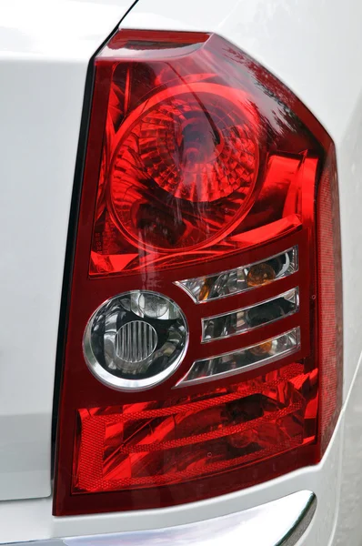 Head Lamp Of white Car — Stock Photo, Image