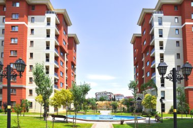 Modern konut alanı