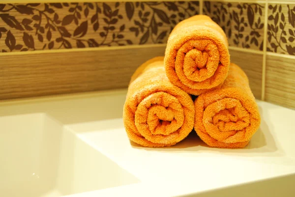 Orange Towels — Stock Photo, Image