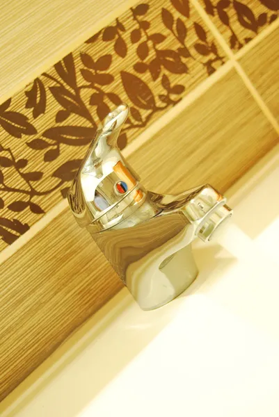 Modern bathroom taps — Stock Photo, Image