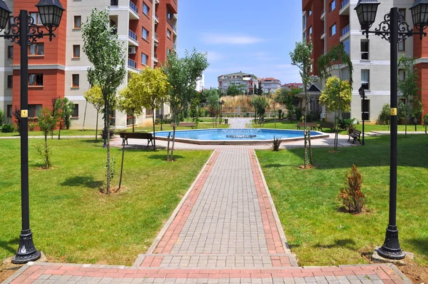 Modern housing area — Stock Photo, Image