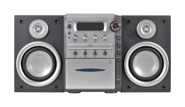 Compact stereo system clipart