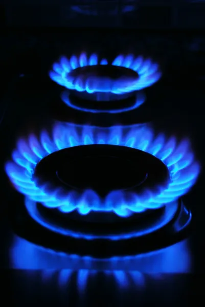 Blaue Flamme — Stockfoto