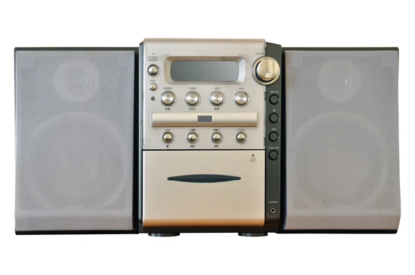 Kompaktowy stereo system — Zdjęcie stockowe