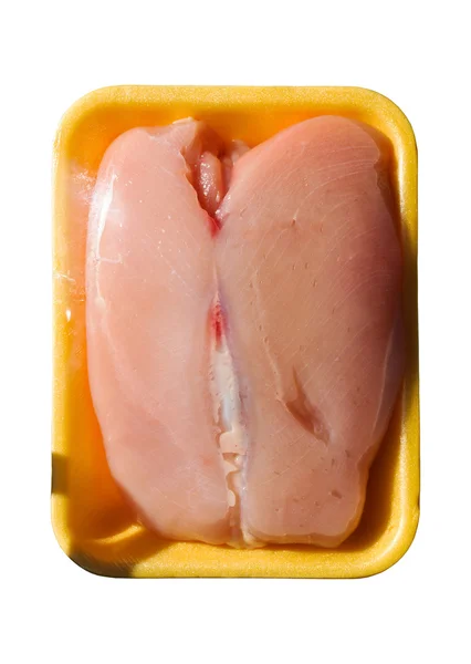 Packaged raw chicken — Stock Photo, Image