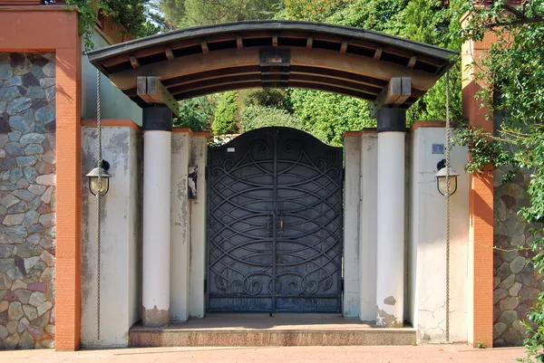 Puerta jardín delantero Imagen de archivo