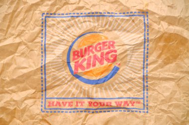 burger king logo ambalaj