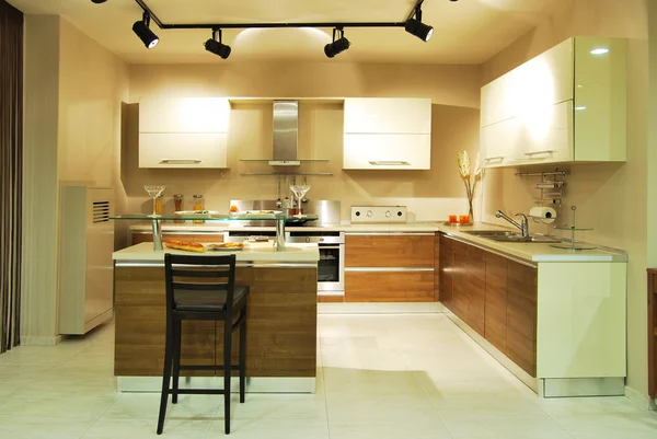 Moderne keuken Stockfoto
