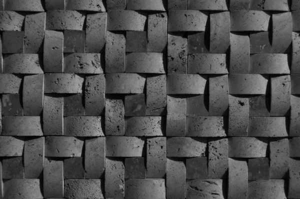 Rectangular Cut Out Marble Wall Texture Background Can Natural Black — Stock Photo, Image