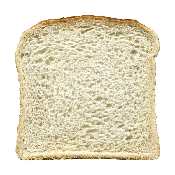 Vers Gebakken Voedzaam Toast Brood Geïsoleerd Witte Achtergrond — Stockfoto