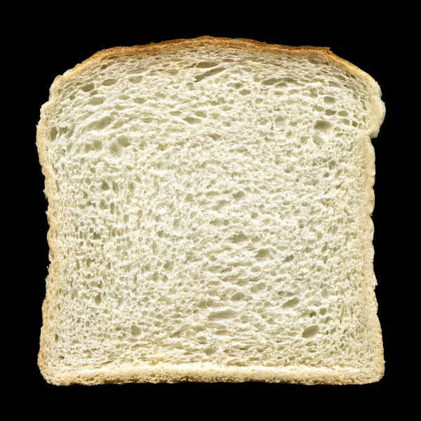 Frisch Gebackenes Nahrhaftes Toastbrot Isoliert Auf Schwarzem Hintergrund — Stockfoto