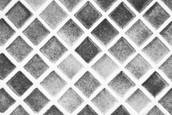 セラミックタイルと境界石のテクスチャ セラミックと境界抽象的な背景パターン 黒白灰色のシームレスなセラミックと境界線のテクスチャ — ストック写真