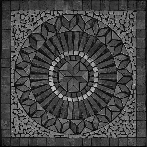 Medallion Ceramic Tile Bordure Stone Texture Ceramic Bordure Abstract Background — Stock Photo, Image