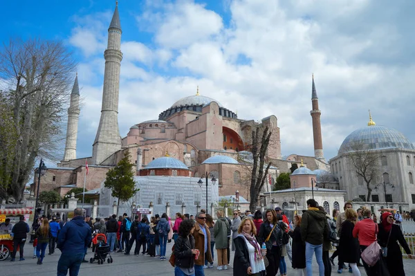 Hagia Sophia Múzeum Történelmi Bazilika Mecset Isztambulban Bizánci Császár Justinianus — Stock Fotó