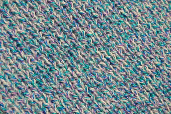 Pattern Fabric Made Wool Handmade Knitted Fabric Colored Wool Background — Stock Photo, Image