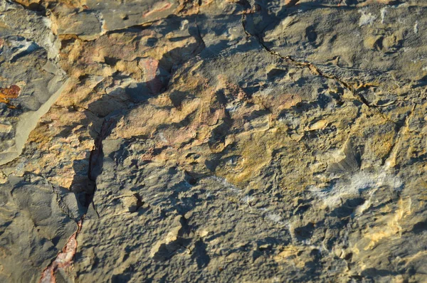 Mycket Hård Rock Struktur Naturlig Blå Och Gul Sten Konsistens — Stockfoto