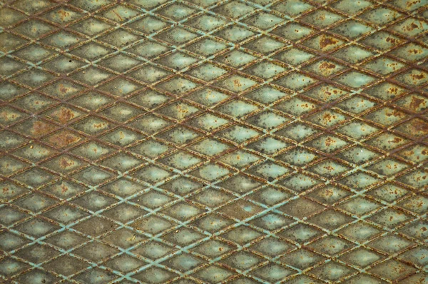 Superfície Placa Metálica Pintada Enferrujada Rusty Metal Textura Fundo — Fotografia de Stock