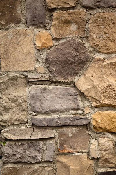 Stevige Gele Beige Geslepen Stenen Muur Goed Voor Achtergronden Naadloos — Stockfoto