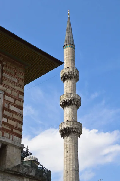 Ottoman Style Architecture Mosques Minarets Details Minaret Building Istanbul Turkey — Stock Photo, Image