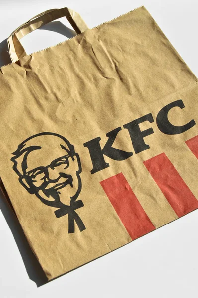 Papperspåsar Som Används Kfc Restauranger Turkiet Kentucky Fried Chicken Återvinningsbar — Stockfoto