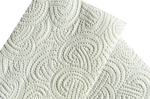 Textura Guardanapo Branco Papel Usado Para Limpeza Cozinha Textura Guardanapo — Fotografia de Stock