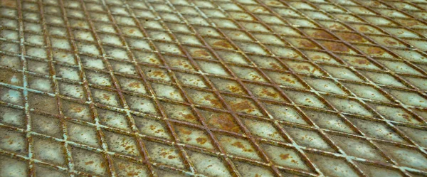 Roestig Geschilderd Metalen Plaat Oppervlak Rusty Metalen Textuur Achtergrond — Stockfoto