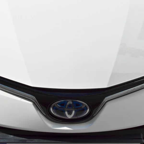 Logotipo Metal Cromado Toyota Coche Lujo Ciudad Estambul Noviembre 2021 — Foto de Stock