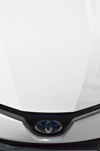 Logotipo Metal Cromado Toyota Coche Lujo Ciudad Estambul Noviembre 2021 — Foto de Stock